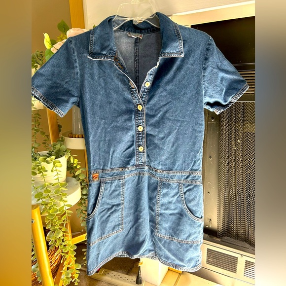 VTG For Joseph Denim Mini Dress (S) - Picture 1 of 6